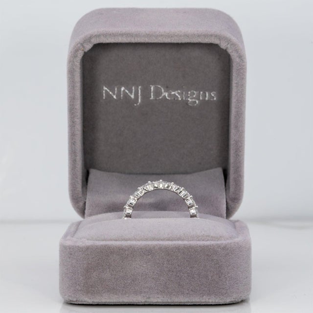 2.6Ct Lab Grown Diamond Band in Solid 14k Gold - Gift for Her, Fine Jewelry, Size 6.75 For Sale - Image 4 of 7