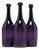 Victorian Amethyst Glass Serving Bottles, 1830s, Set of 3 For Sale