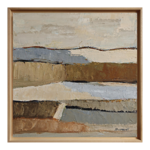 Temps Suspendu, Abstract Landscape, Contemporary, Framed by Sophie Dumont