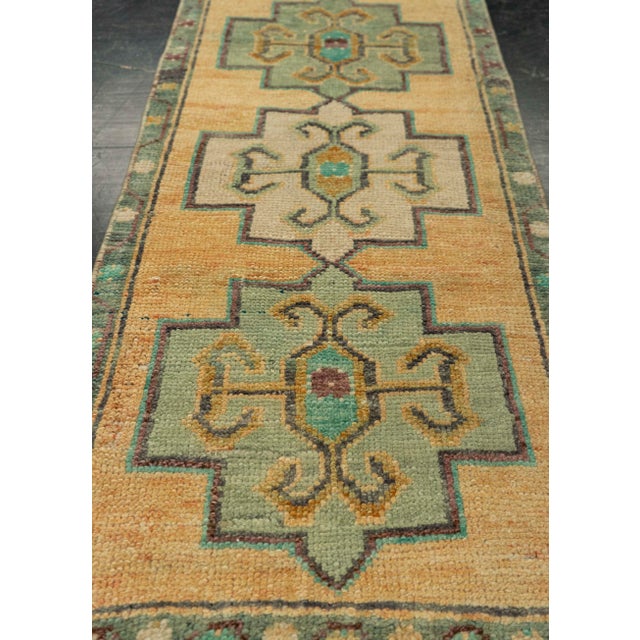 Turkish Turkish Mini Rug Oriental Hand Knotted Vintage Rug 1'5" x 3'2" #21153 For Sale - Image 3 of 8