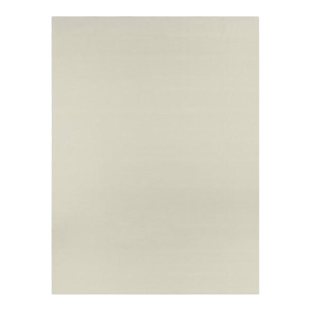 Rug & Kilim’s Modern Textural Rug in White Tones - 12x16 For Sale