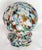 Glass Vintage Millefiori Speckled Ruffled Top Art Glass 7.5" Vase For Sale - Image 7 of 9