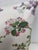 White Pair of 22" Square Pillows Decorated With a Delicate Purple & Pink Floral Pattern - Made in Uk. For Sale - Image 8 of 13