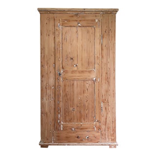 Vintage French Country Style Pine Armoire For Sale