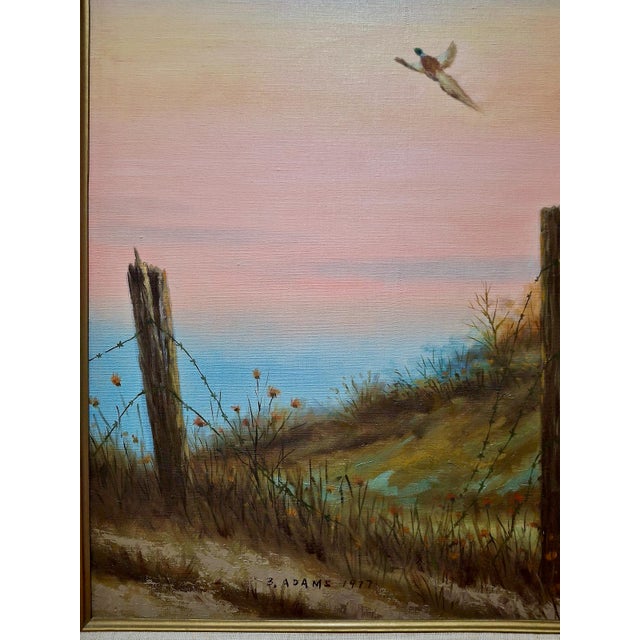 Pheasants Aloft at Dawn by B. Adams For Sale - Image 4 of 8