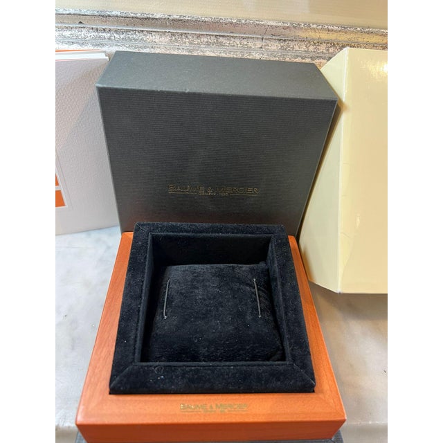 Baume & Mercier Stainless Steel Hampton Diamond Watch 22mm For Sale - Image 14 of 14