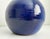 Mid-Century Modern Vintage Cobalt Blue Modernist Ceramic Lidded Pot, Artist Signed For Sale - Image 3 of 9