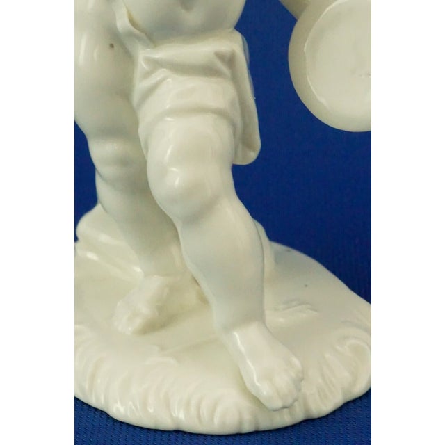 19th Century Porcelain Cherub Putto Sculpture by Anton Bustelli for Nymphenburg, Germany, 1800s For Sale - Image 11 of 18
