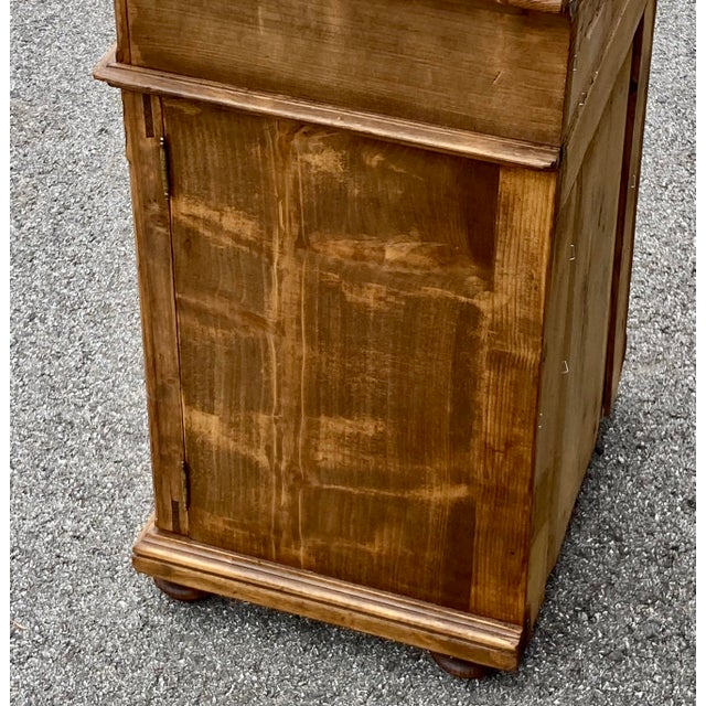 Pine Nightstand With One Door and One Drawer For Sale - Image 9 of 15
