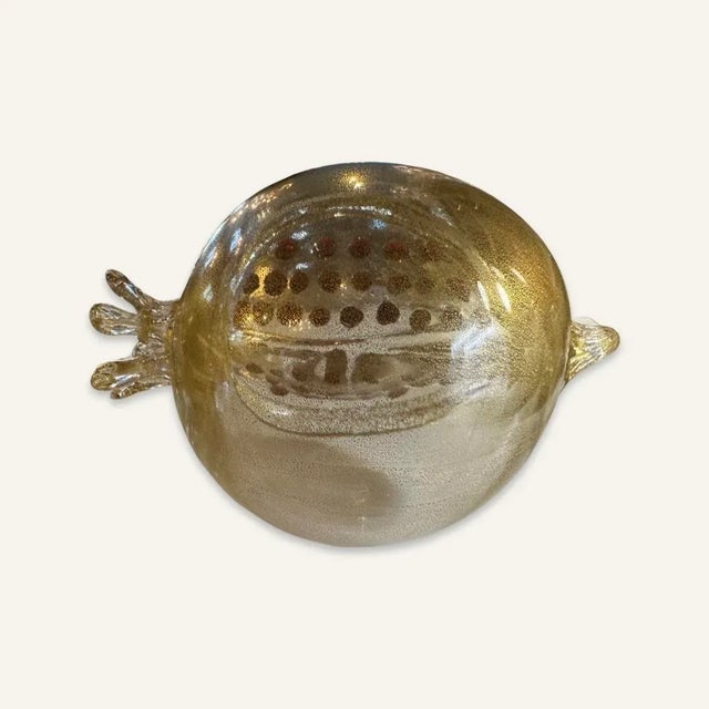 Pair of Late 20th Century Venetian Glass Pomegranates by Romeo Gigli For Sale - Image 4 of 8
