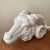 Neoclassical Vintage Neoclassical Italian White Glazed Porcelain Ram's Head Wall Hanging Sculpture, Circa 1980s For Sale - Image 3 of 12