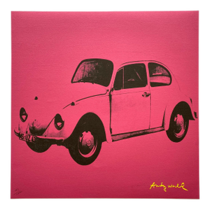 Andy Warhol Vintage 1986 Limited Edition Large Fine Art Lithograph Print " Volkswagen Beetle " 1977