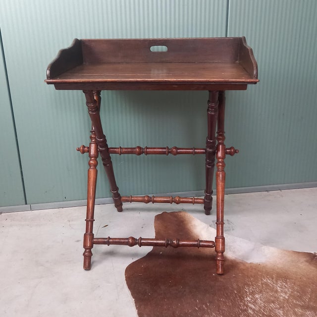 19th Century Georgian Military Campaign Butler Tray Table For Sale - Image 5 of 14