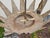 Mid 20th Century Mid 20th Century Mid Century Modern Spanish Gilt Metal Sunburst Crown Chandelier with Four Lights For Sale - Image 5 of 9