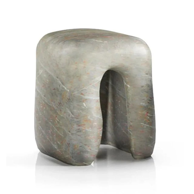 Contemporary Manikin Marble Accent Table by Alter Ego Studio For Sale - Image 3 of 6