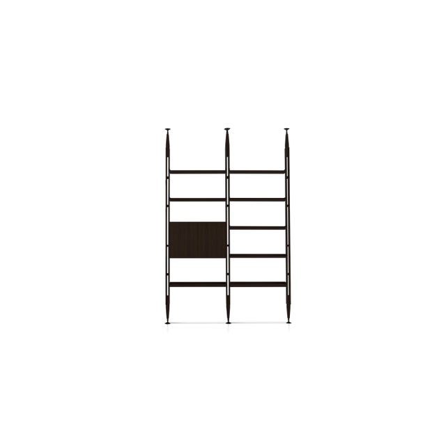 Modular Bookcase in Black Stain Wood by Franco Albini for Cassina For Sale - Image 10 of 11