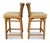 Contemporary Pair of Vintage McGuire Woven Rattan and Rawhide Counter Height Bar Stools For Sale - Image 3 of 7
