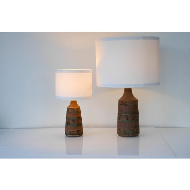 Mid-Century Scandinavian Modern Pottery Table Lamps from Anagrius, Sweden, 1970s, Set of 2 For Sale - Image 13 of 14