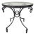 Late 20th Century Wrought Iron Glass Table For Sale