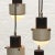 Four-piece ceiling light with textured glass diffusers for even lightin and high light output from Italy. This small...