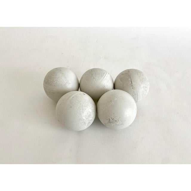 Contemporary Chattahoochee Limestone River Balls - Set of 5 For Sale - Image 3 of 4