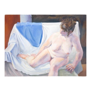 Nude on Armchair - Patrick Ross Arnold, C. 1980s For Sale