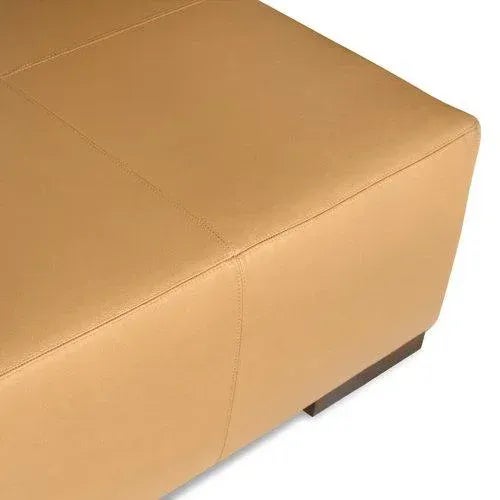 Mason-Art 8904 Leather Ottoman For Sale - Image 4 of 7