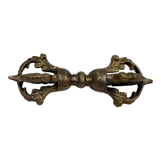 Vintage Tibetan Brass Dharma Instrument For Sale