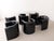 Black Melaina Fiberglass Monobloc Armchairs for Driade by Rodolfo Bonetto, 1970s, Set of 6 For Sale - Image 8 of 12