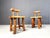 Brown Brutalist Dining Chairs, 1960s, Set of 6 For Sale - Image 8 of 12