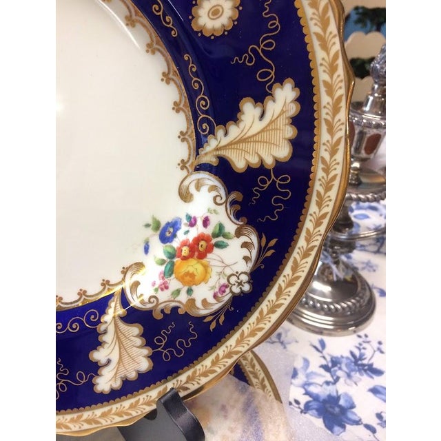 1910s English Porcelain Dinner Plates, Cauldon China, Set of Six For Sale - Image 9 of 12