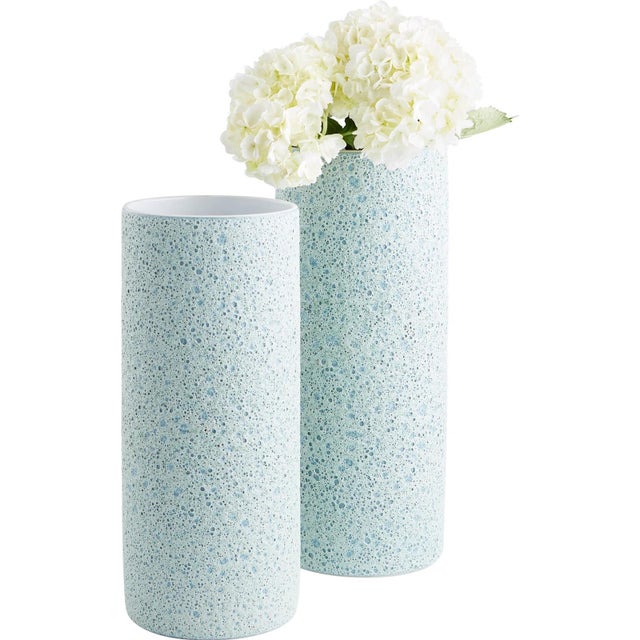 Contemporary Contemporary Cyan Design Fiji Open Mouth Vase For Sale - Image 3 of 4