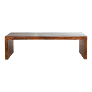 Indian 19th Century Low Altar Table with Underglaze Snake Skin Pattern