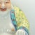 Large and beautifully made Chinese polychrome porcelain “Laughing Buddha” statue, styled in the colorful famille rose...