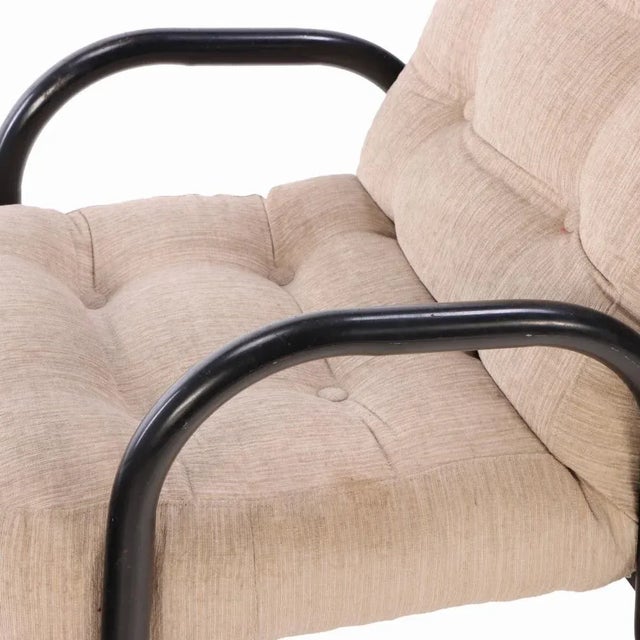 1960s A Minimalist Tubular Iron Armchair, Circa 1960 For Sale - Image 5 of 5