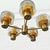 Gold Scandinavian Modern Chandelier in Glass and Brass, 1960s For Sale - Image 8 of 14