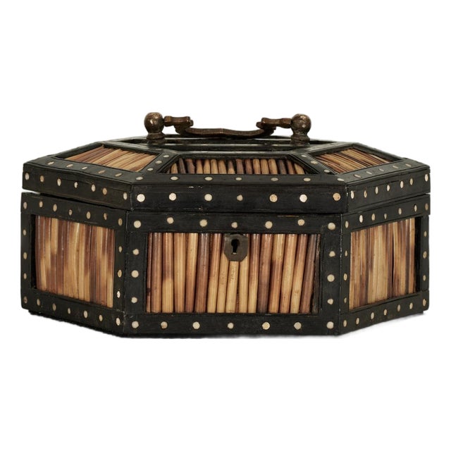 Antique Anglo Indian Quill Box For Sale
