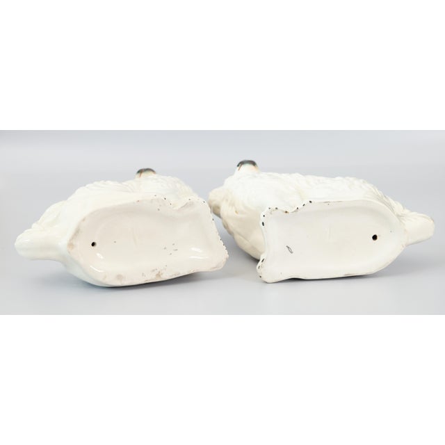 Antique 19th Century English Staffordshire Spaniel Dogs - A Pair For Sale - Image 10 of 11
