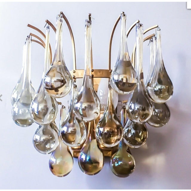 Tear Drop Wall Lamps by Christoph Palme for Palwa, 1970s, Set of 2 For Sale - Image 9 of 12