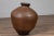 Ceramic Antique Japanese Brown Oil Jar with Weathered Appearance and Irregular Shape For Sale - Image 7 of 13