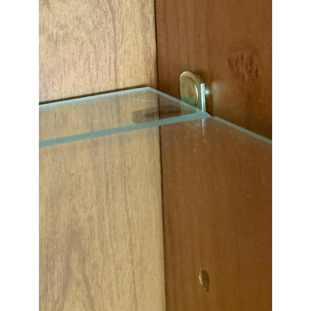 1990s Stanley Furniture Lighted Shelving Unit, Dimmable Light, Excellent Condition For Sale - Image 6 of 12