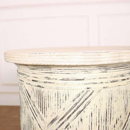 Stone English Cylindrical Sculpture Stand For Sale - Image 7 of 8