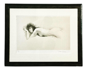 1970s Vintage “Nude I" Maher Morcos Lithograph Print