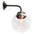 1960s Vintage Clear Glass, Brass and Cast Iron Sconces For Sale - Image 5 of 6