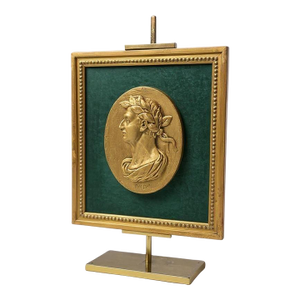 Framed Bas-Relief Medallion of Julius Caesar