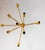 Sputnik 9-Armed Wall Lamp in Yellow For Sale - Image 6 of 6