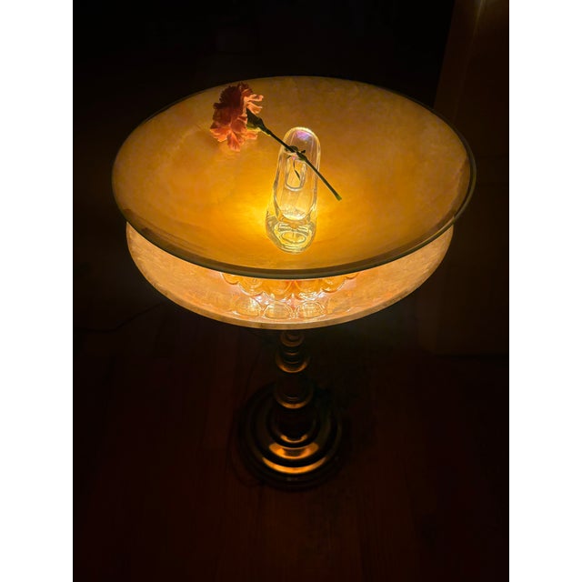 Stiffel Mid-Century Modern Illuminated Alabaster Pedestal For Sale - Image 10 of 12