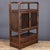 Mid 20th Century Vintage Chinese Huali Rosewood Curio Cabinet | Ming Style Display Shelf With Barred Doors For Sale - Image 5 of 9