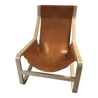 Modern Stylish & Comfy Bludot Toro Leather Lounge Chair For Sale
