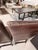 Animal Skin Set of 2 Leather Parson Chairs With Nailhead Trim For Sale - Image 7 of 13